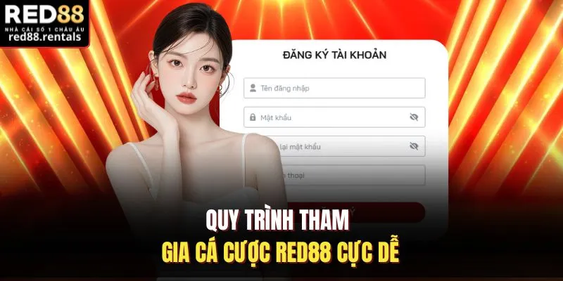 Quy trình tham gia cá cược Red88 cực dễ